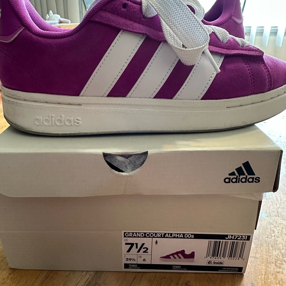 Adidas Grand Court Alpha Sneakers - Purple and White